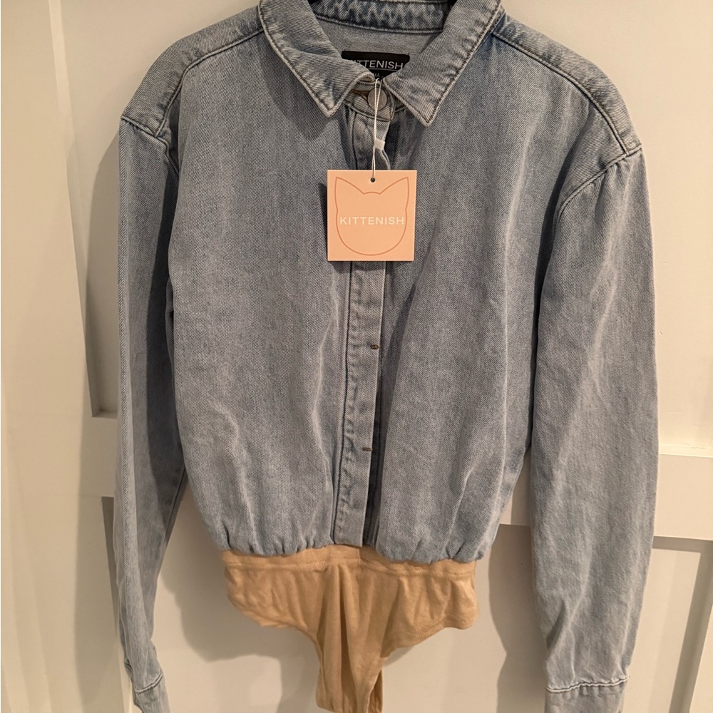 Kittenish Light Blue Denim Shirt